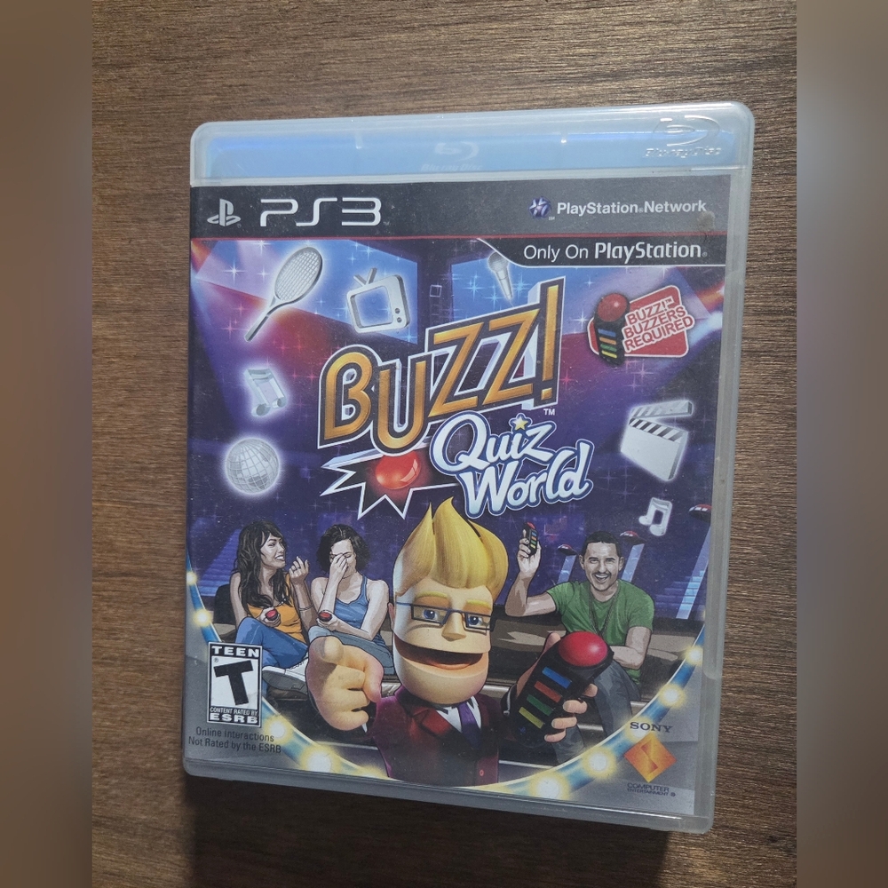 Sony Buzz! Quiz World for PS3 - Black and Purple